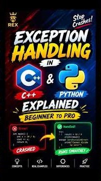 🤯 Exception Handling in C++ & Python Explained! (Beginner to Pro)