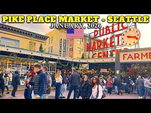YOU HAVEN'T SEEN SEATTLE LIKE THIS! 😲 | 4K Walking Tour From Seattle Waterfront To PIKE PLACE MARKET