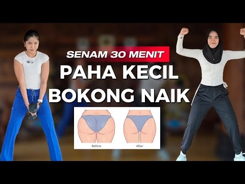 AEROBIK + KENCANGKAN PAHA DAN BOKONG BULAT hanya 30 menit dirumah