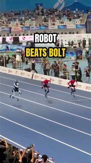 Robot Beats Usain Bolt. #Robots #ai #Shorts