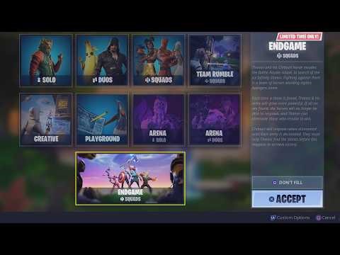 MARVEL AVENGERS ENDGAME LTM UPDATE REVEALED (Fortnite Endgame Gameplay)
