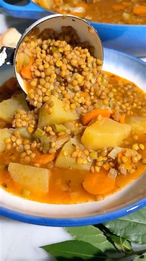 French Lentil Soup with Potatoes