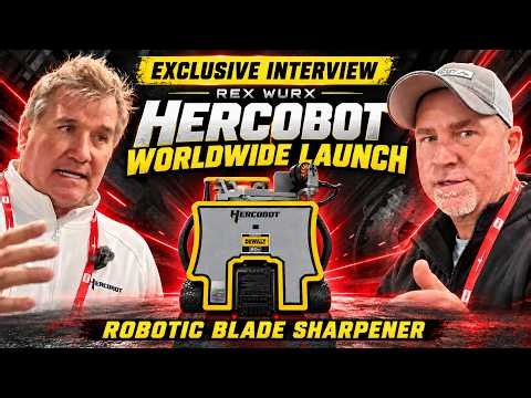 I Got the First Interview of the Hercobot Launch. Robotic Lawn Mower Blade Sharpener.