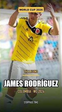 James Rodríguez: The Colombian Magician's Legendary World Cup Journey ✨ | World Cup 2026 #shorts