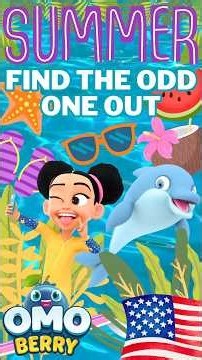 🧩 Game Time with OmoBerry: Find The Odd One Out | Brain Break Games for Kids #findtheoddoneout