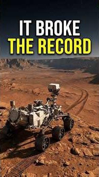 NASA's Perseverance Mars rover breaks interplanetary driving record — and it's far from done #Shorts