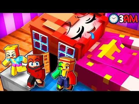 J'ai construit une Base SECRÈTE dans le LIT de mon AMI sur Minecraft !