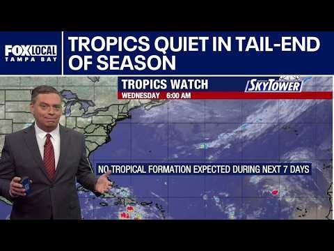Tropics quiet in tail-end of season