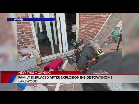Explosion lifts roof while family inside Lakewood townhome
