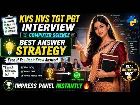 👉 KVS NVS TGT PGT Interview 😳 Don’t Know Answer? Say THIS to Impress Panel 🔥 #kvsnvsinterview