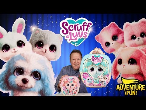 Scruff A Luvs Pets! Puppy, Bunny & Kitten! From Scruffy To Fluffy Reveal Adventure Fun Toy Review!
