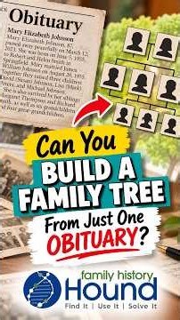 You Can Build a Family Tree From Just One Obituary #familyhistory #genealogy