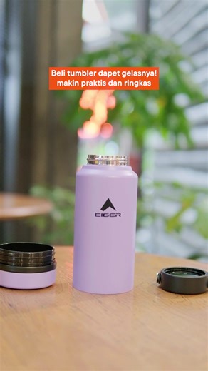 Selain membantu kamu tetap terhidrasi, X-Women Brine bikin aktivitas makin praktis. Dilengkapi gelas multifungsi yang bisa kamu pakai sebagai mangkuk pas buat nyimpan snack atau makanan favorit kamu kapan aja. #EIGERWomen #TumblerAesthetic #insulatedtumbler #TumblerEIGER