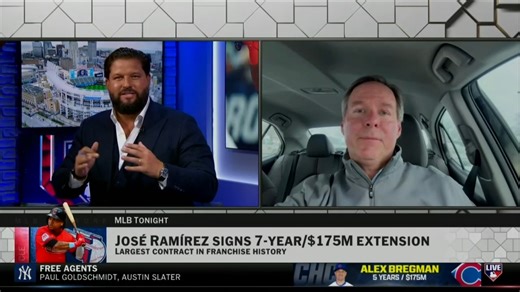 "[Cleveland is] always going to be a young team, but to have him mentor those younger players, it means everything..." Guardians radio voice Jim Rosenhaus joins MLB Tonight to talk about what José Ramírez means to the franchise. | MLB Network