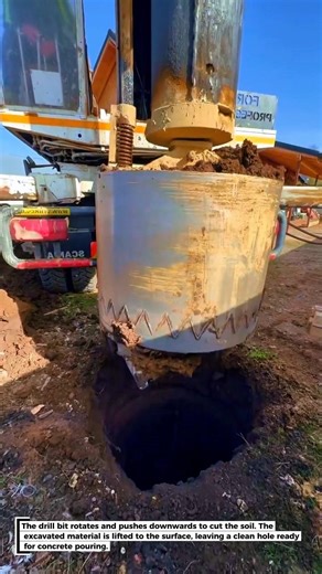 BORED PILE DRILLING! Digging Deep Foundation Holes