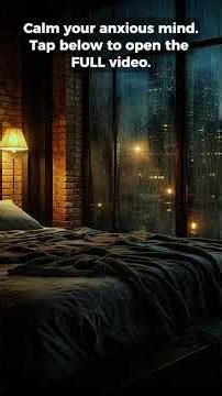 Calming Rain and Thunder for Anxiety | Night Rain Sounds