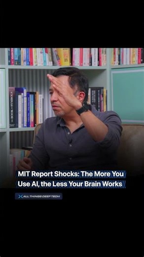 MIT just proved AI is making you dumber #aiscience #education