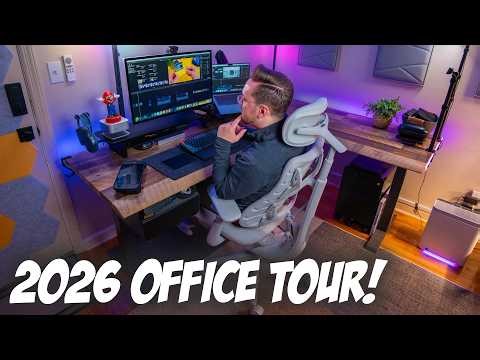 My 2026 Work From Home Office Desk Setup (Gaming + Creator Office Tour)