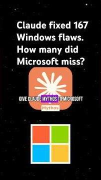 167 Security Holes Claude Mythos Discovered in Windows #vulnerability #ai #microsoft