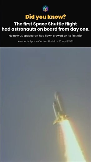 The Shuttle's Brave First Flight 🛰️ #space