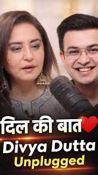 Divya Dutta Unplugged ❤️ Poetry, Love Life & Truth | Shubhankar Mishra Podcast #Shorts