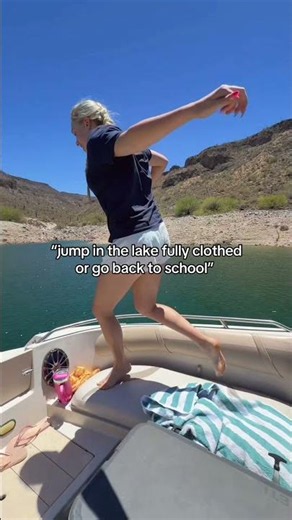 jump in the lake fully clothes