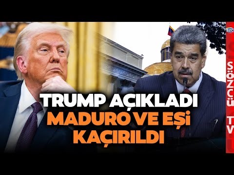 SON DAKİKA Trump Maduro ve Eşinin Yakalandığını Duyurdu! Delta Force Operasyonu Yapmış!