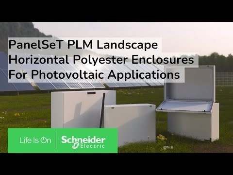 PanelSeT PLM Landscape - Horizontal Polyester Enclosures for Photovoltaic Applications