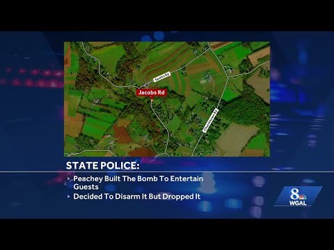 Lancaster County man charged after pipe bomb explodes near family home, police say