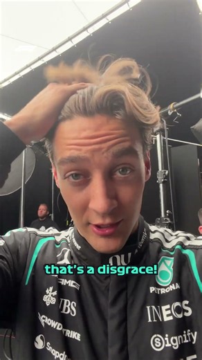 George Russell's Bad Hair Day 💇‍♂️