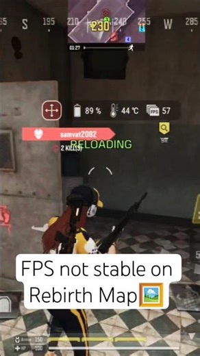 Did You Notice FPS not Stable on Rebirth Map #codm #codmhighlights #fps #games
