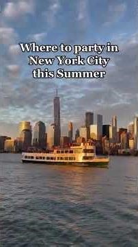 Summer Sunset Yacht Party NYC #shorts