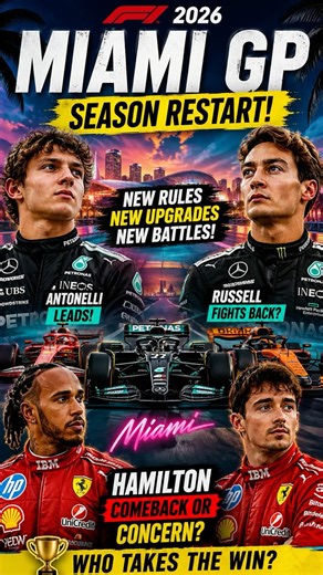 F1 Miami GP 2026 🔥 Season Reset! Hamilton Comeback? Russell vs Antonelli Battle!