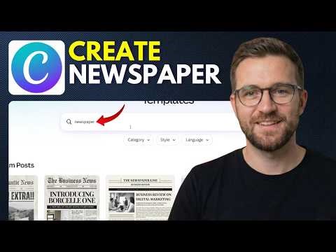 How to create newspaper on Canva (Step By Step 2026)