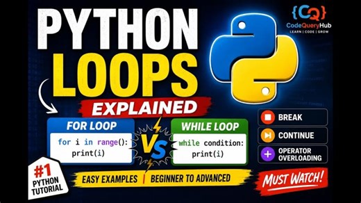 Python Tutorial: Loops and Control Flow | CodeQueryHub posted on the topic | LinkedIn