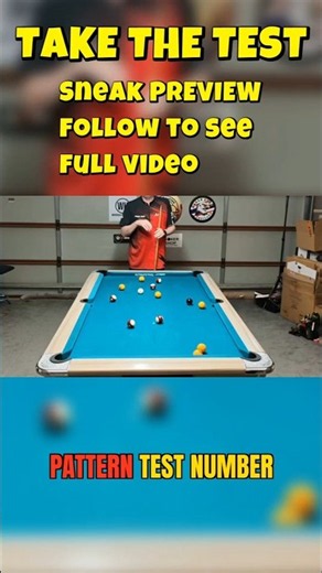 Take the Test Sneak Preview Pattern PLAY no2 #8ballpool #strategy
