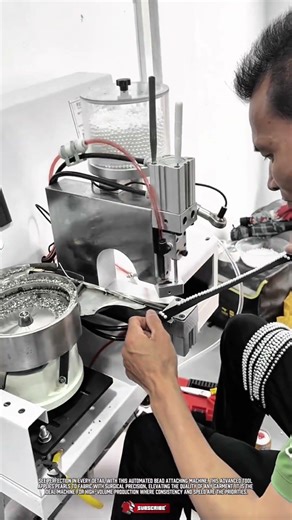 Automated Tool Bead Machine to Produce Elegant Details on Fabric Straps #ToolHolder