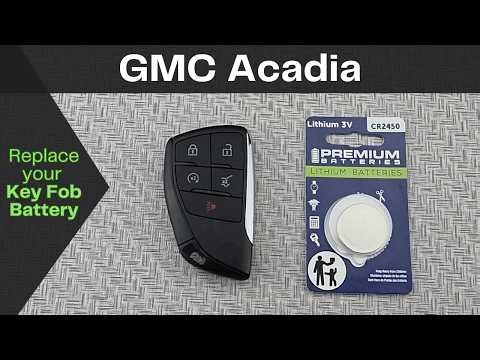 How to DIY Replace or Change a 2026 GMC Acadia Key Fob Remote Battery