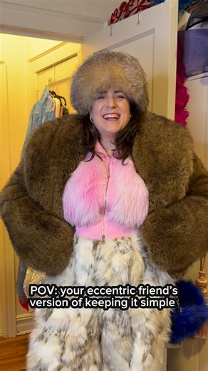 Fur Pants, Fur Jacket, Fur Hat… Keeping It Simple 😂