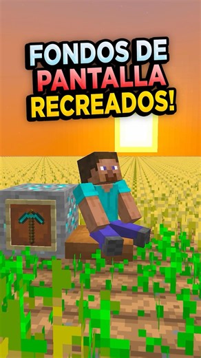 El FONDO DE PANTALLA ya se puede hacer en Minecraft
