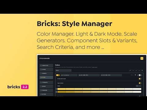 Bricks 2.2 (beta) - Highlights