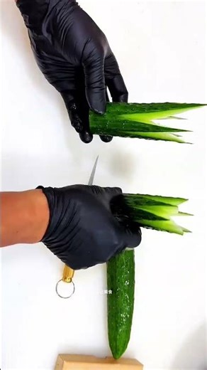 Cucumber Plating and Carving Tutorial #PlatingDecoration #CucumberPlatingFruit and vegetable carving