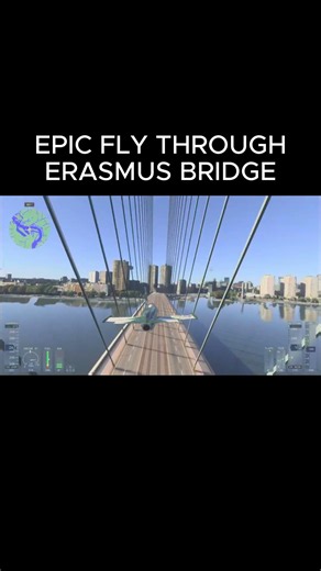 EPIC FLY THROUGH ERASMUS BRIDGE, MSFS 2024 ON PS5 #msfs2024