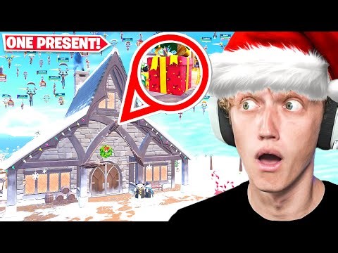 I Hosted a ONE PRESENT Only Tournament In Fortnite! (Winterfest Update)