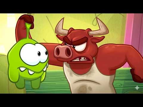 Can Om Nom Beat the Angry Bull? 🤔 Extreme Battles & Funny Cartoons
