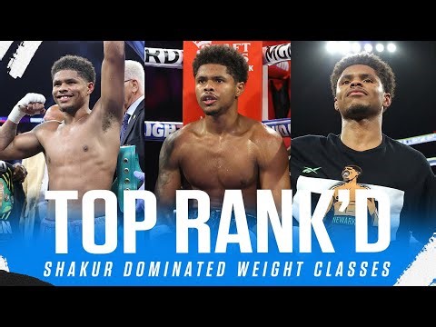 Three Times Shakur Stevenson Ruled a Weight Class