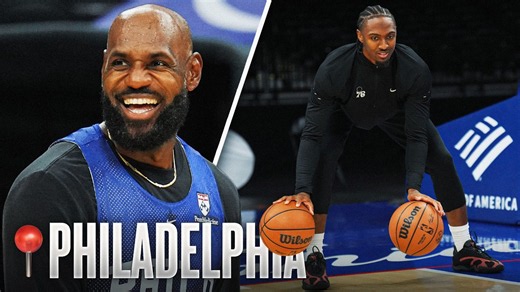 LeBron & Tyrese Maxey Take Us Inside 76ers Practice 👀