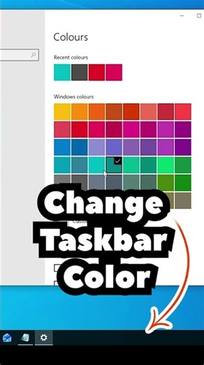 Windows 10 Mein Taskbar ka colour Kaise change Karen | Change Taskbar Color in Windows 10 - Hindi