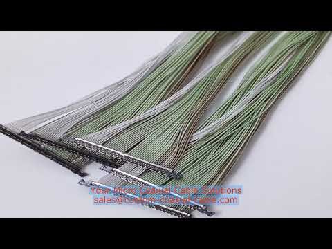 micro coax lead 40 AWG lightweight 20438-030T-11 IPEX 20633-360T-02S fine-pitch coax cable Shenzhen