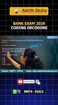 Coding Decoding Fast Solution | Exam Preparation
